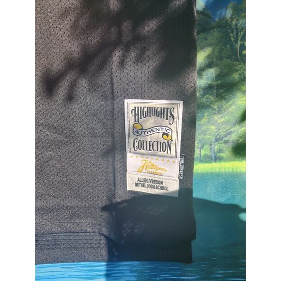 Allen Iverson Bethel High School Headgear Classics Black Jersey Size S - New - Picture 2 of 5